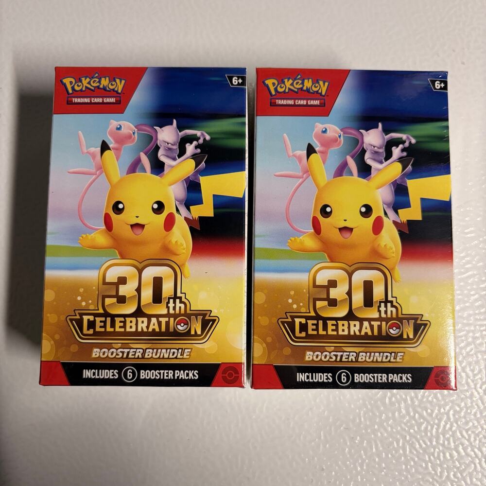 (2) Pokémon TCG 30th Anniversary Celebration Booster Bundle Boxes - SEALED